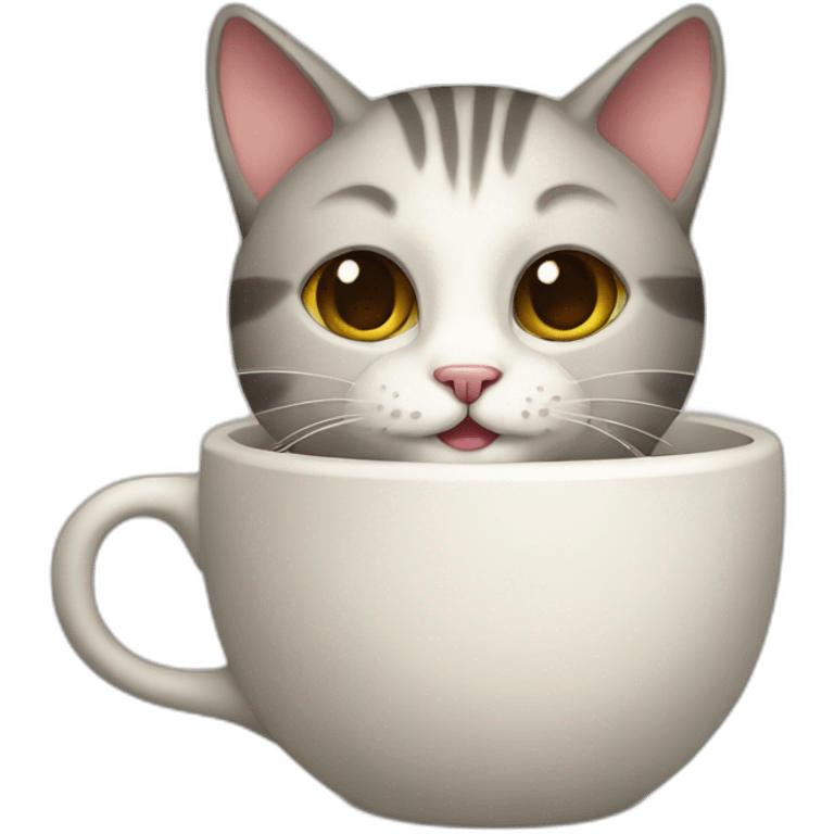 cat with cup emoji