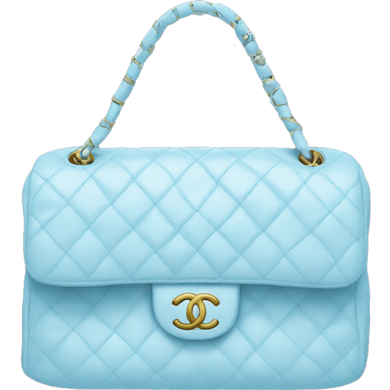 light blue chanel bag emoji