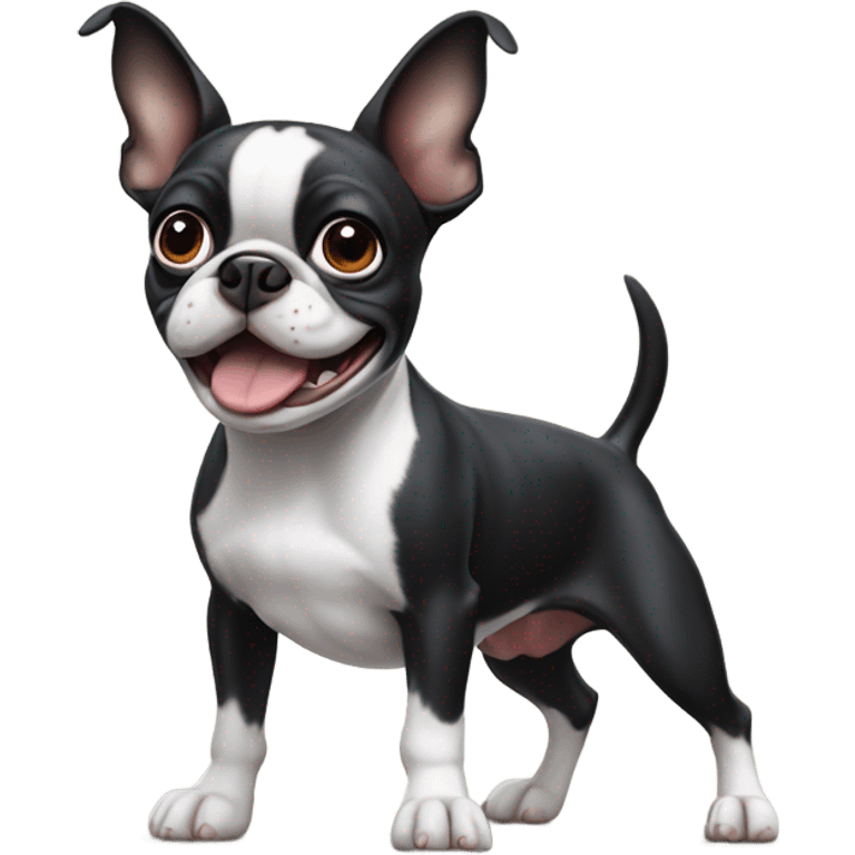 Boston terrier farting  emoji