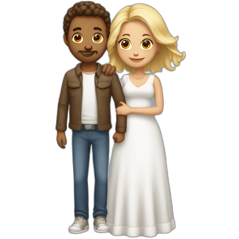 pareja embarazada blanca emoji