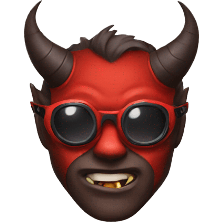 devil with goggles emoji