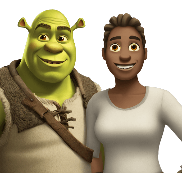 Shrek and donkey emoji