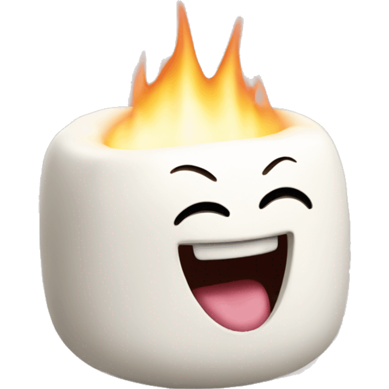 marshmallow laughing emoji