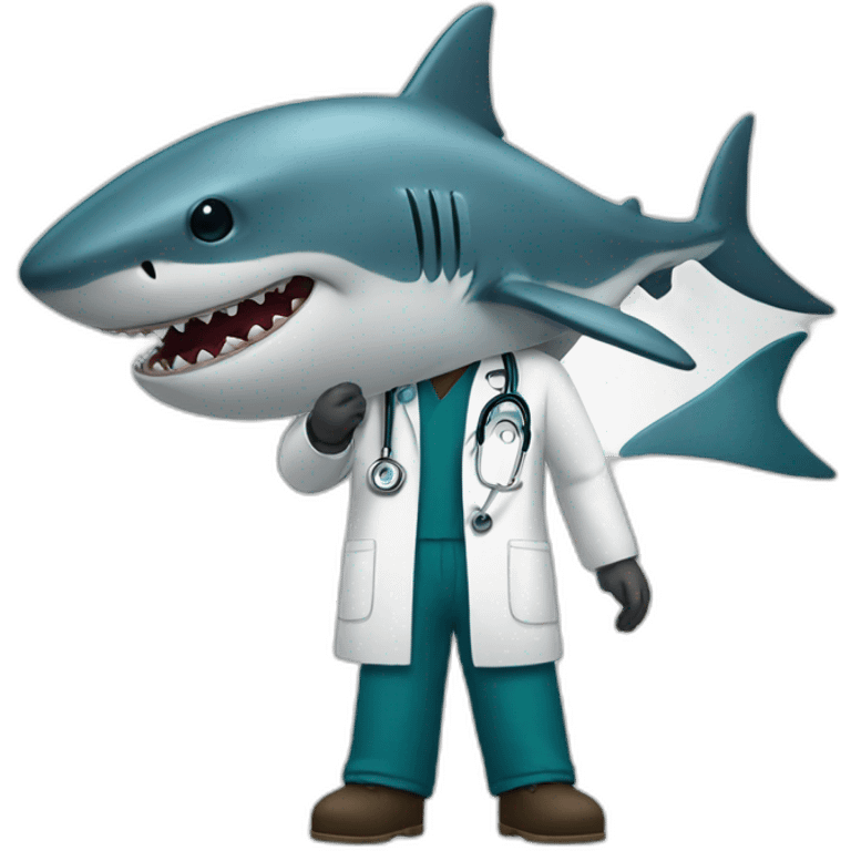 a doctor shark emoji