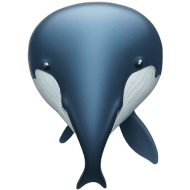 whale with human nose emoji