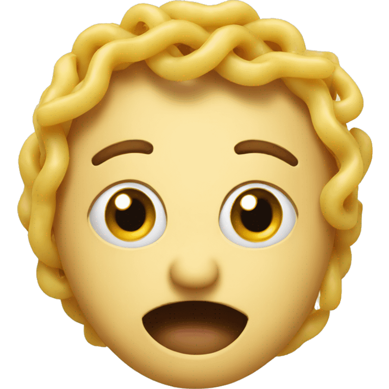 pasta emoji with face emoji