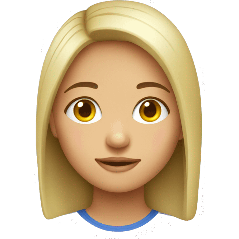 Ukrainian girl face  emoji