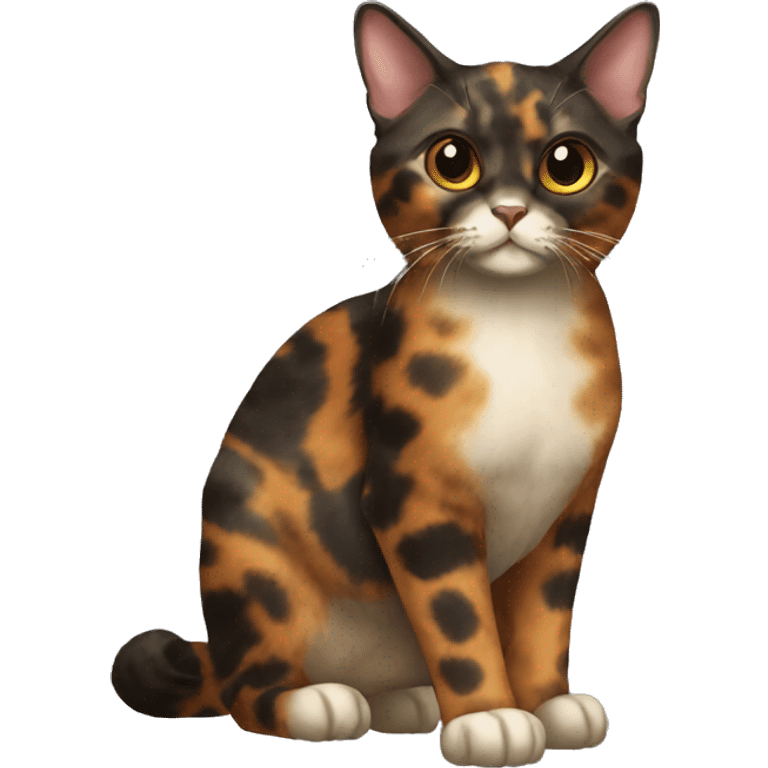 Tortoiseshell Cat Breed Full Body emoji