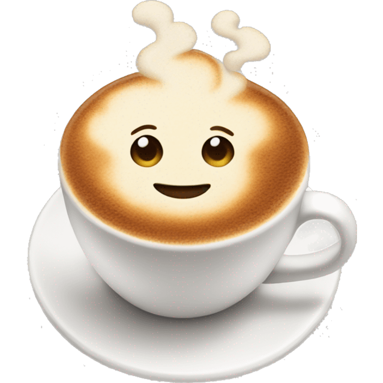 A cappuccino  emoji