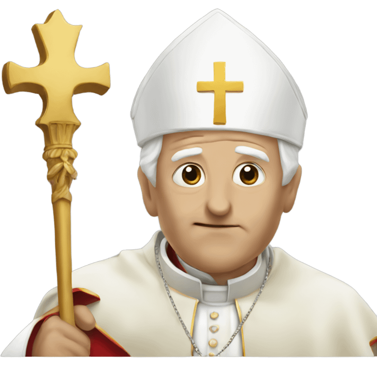 Sneaky pope emoji