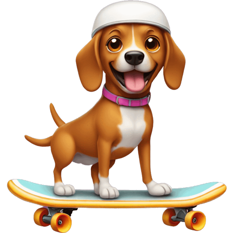 hotdog riding skateboard  emoji