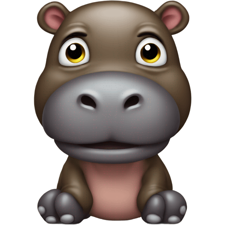 Poop hippo emoji