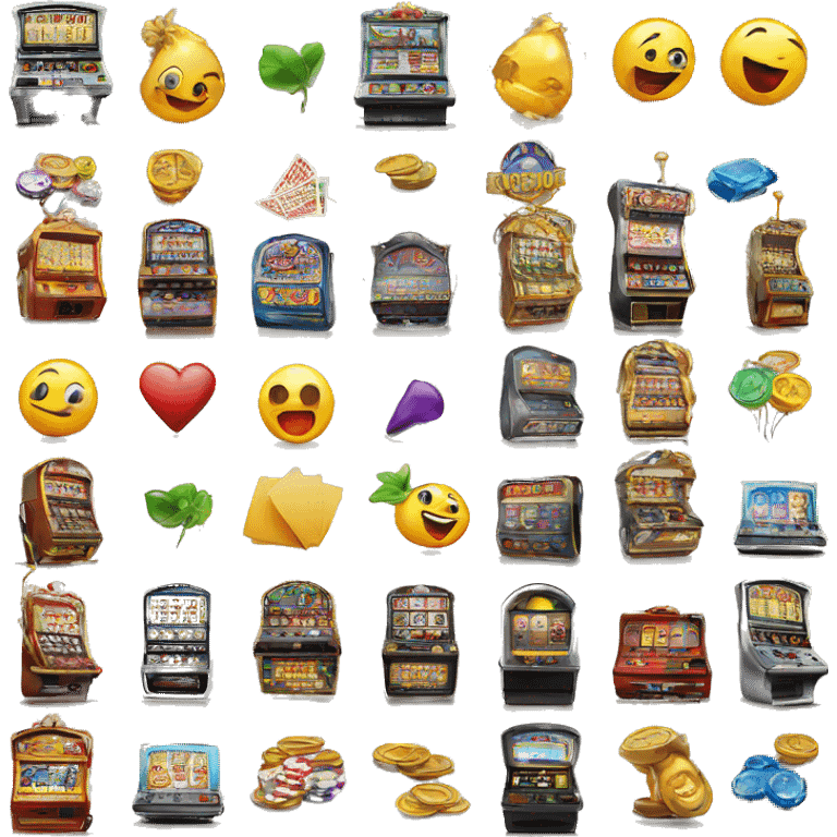 casino machine with classic icons emoji