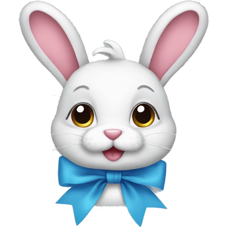 Bunny with bows  emoji