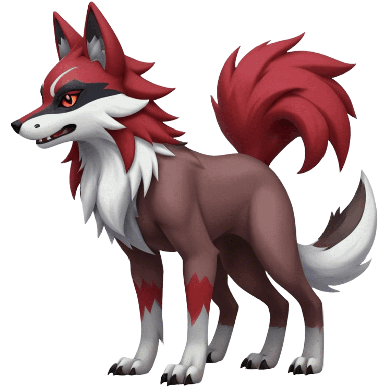 Zoroark-Lycanroc full body emoji