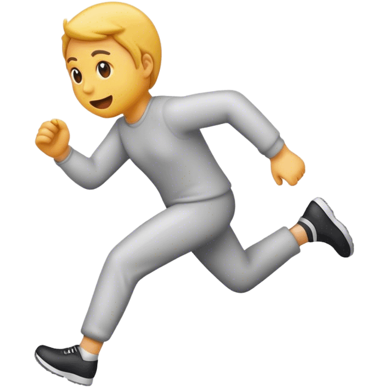 Make a emoji of a their running away emoji