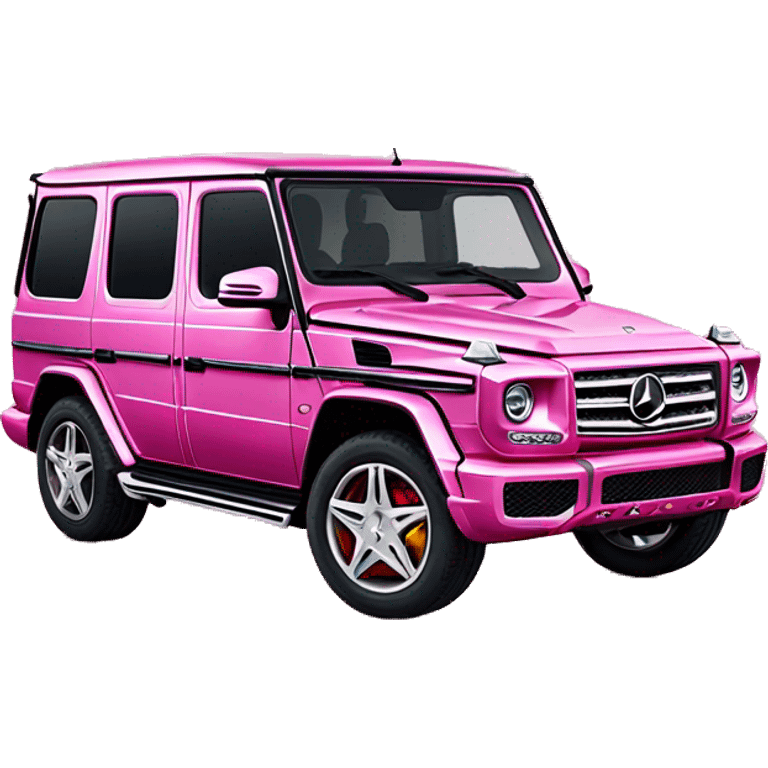 Sparkle pink Mercedes Benz g wagon emoji