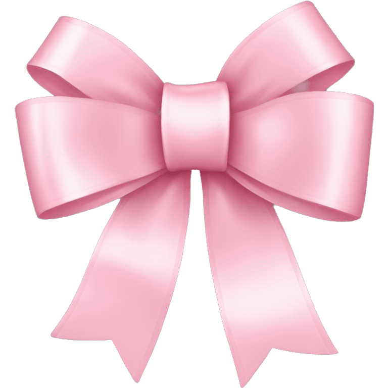 light pink ribbon bow emoji