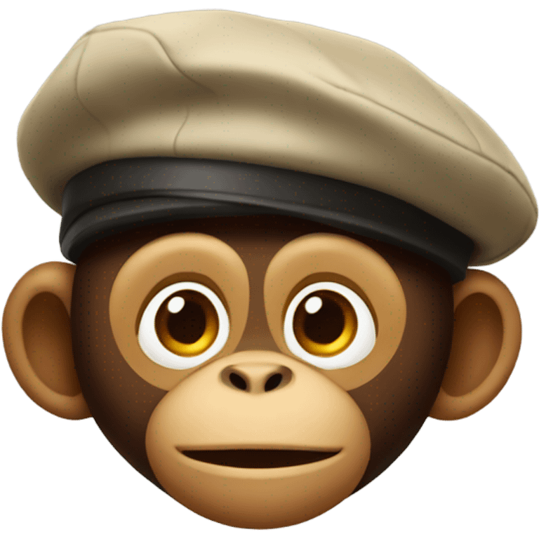 Monkey with beret emoji