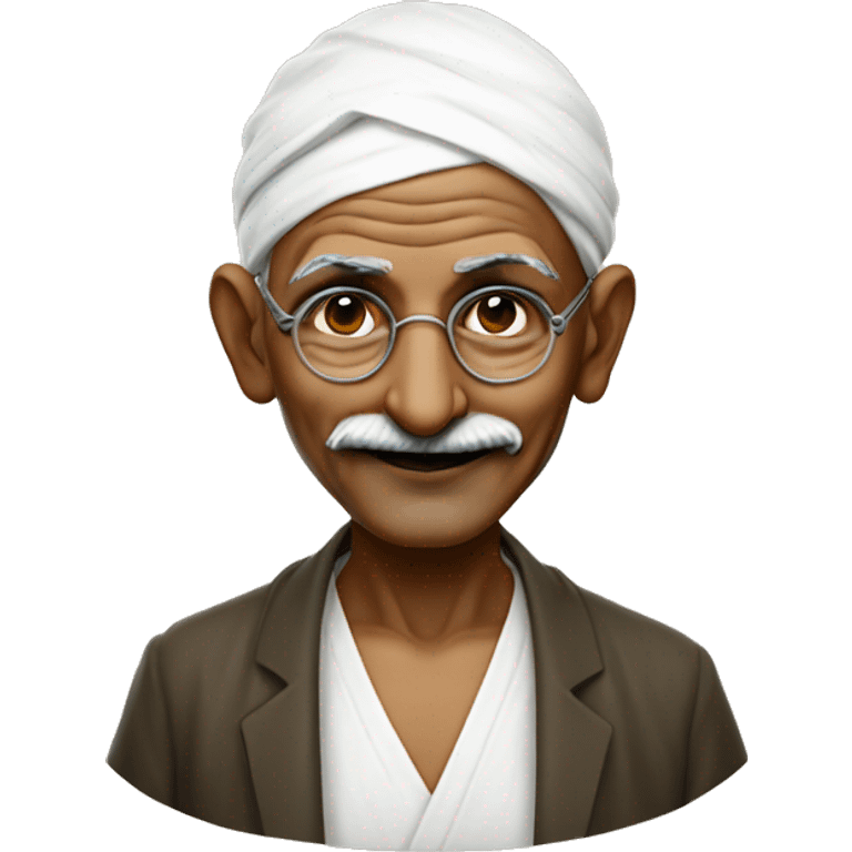 mahatma Gandhi with pickari emoji