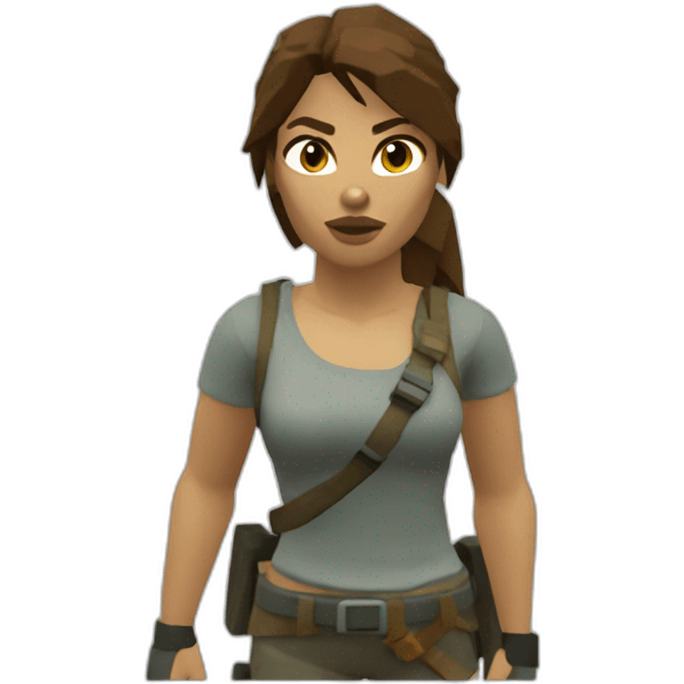 very low poly tomb raider emoji