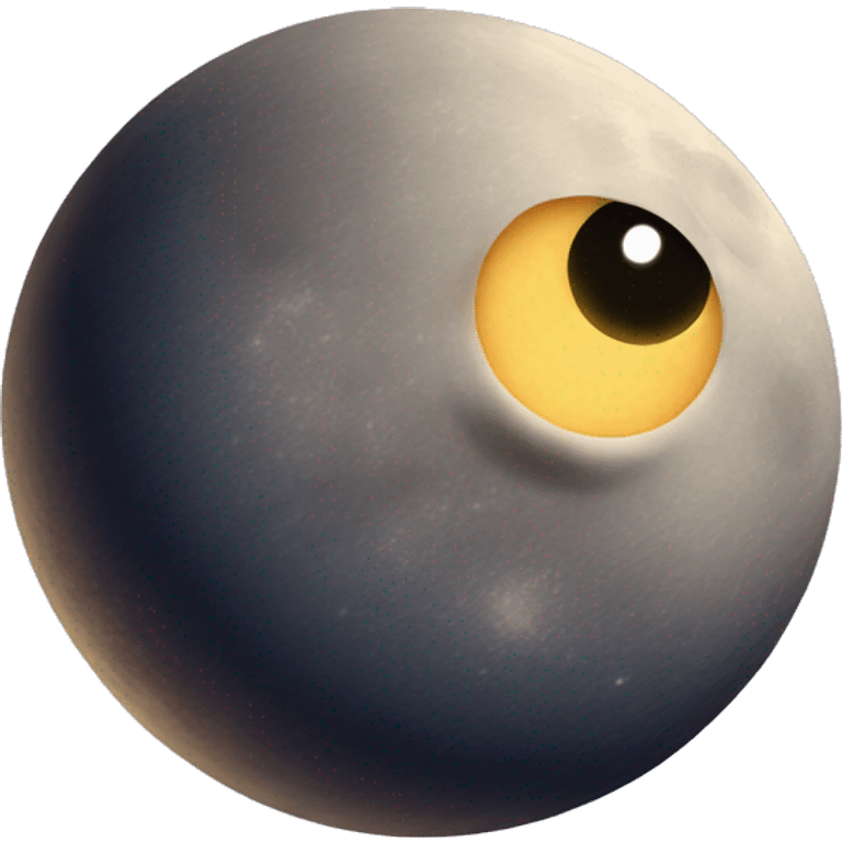 El Saturno y la luna combinados emoji