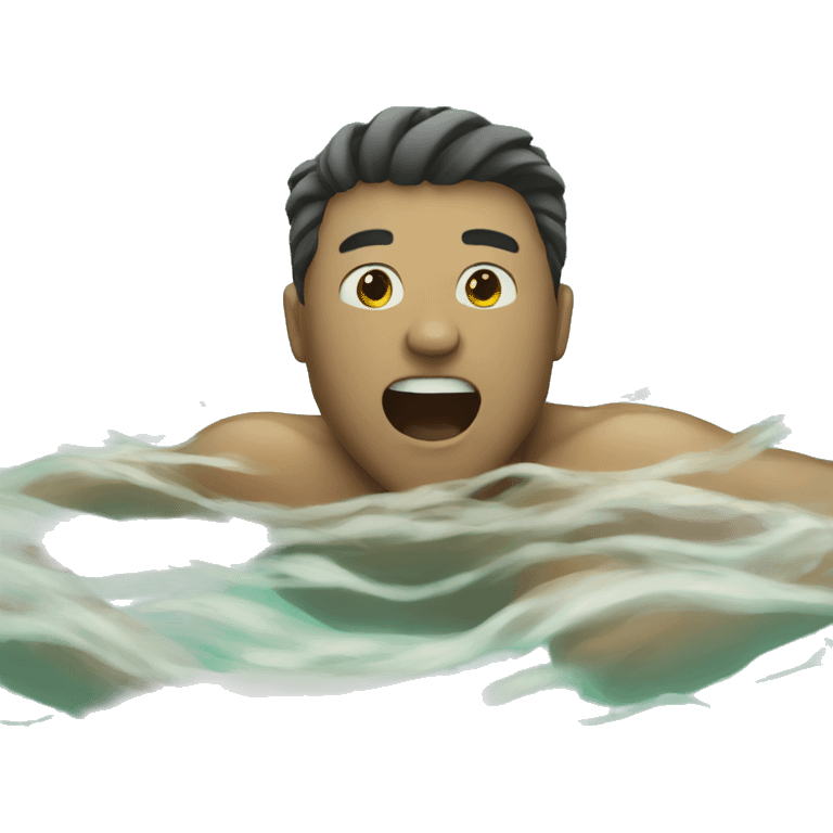 man is swimming  emoji