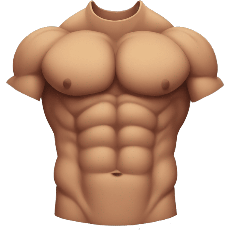 huge muscle chest emoji