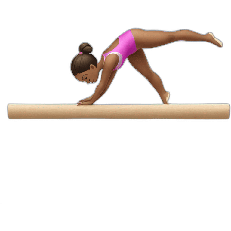 gymnast on balance beam emoji