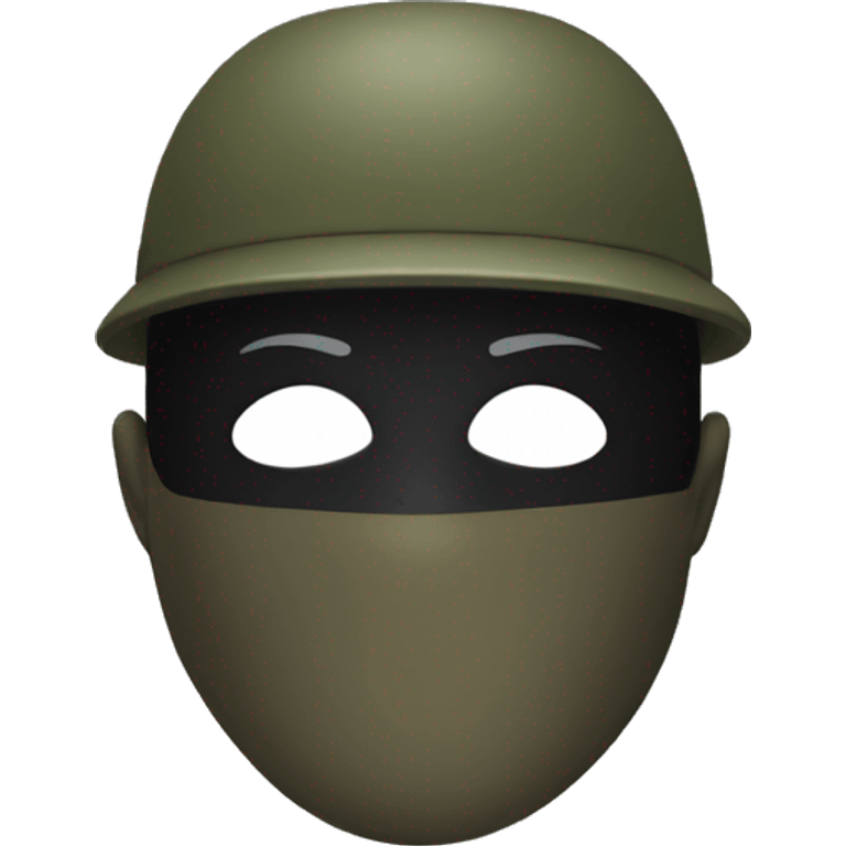 Masked soldier emoji