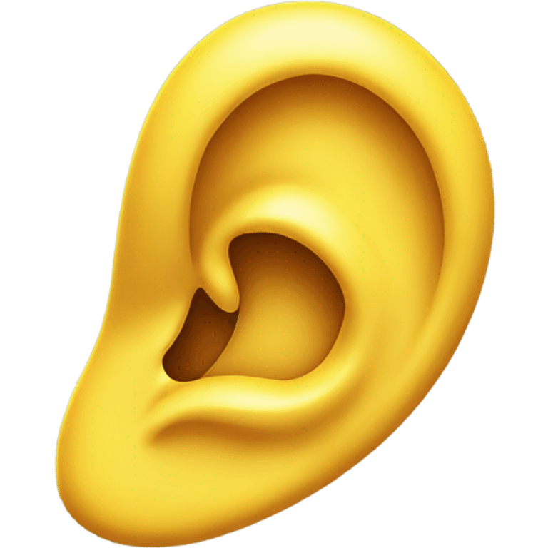 Yellow ear emoji