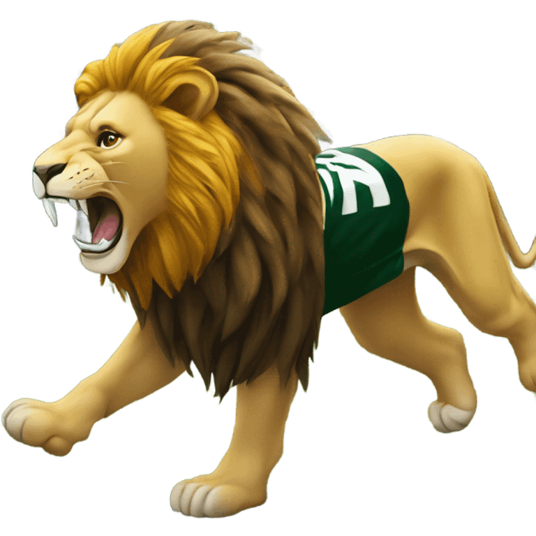 Lion stomp on Green Bay packers emoji