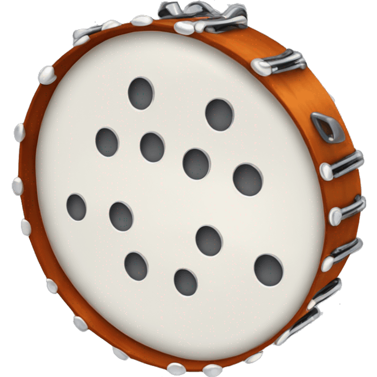 tambourine with metal jingles emoji