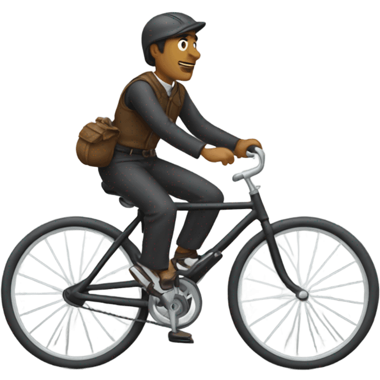 guy riding bike emoji