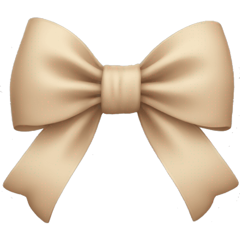 Beige bow  emoji