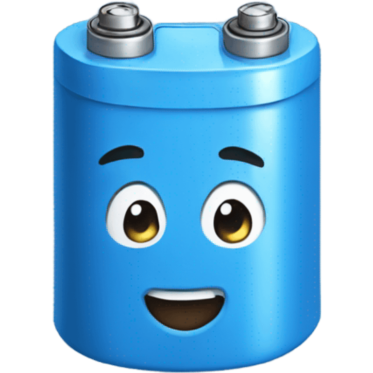 BLUE battery happy  emoji