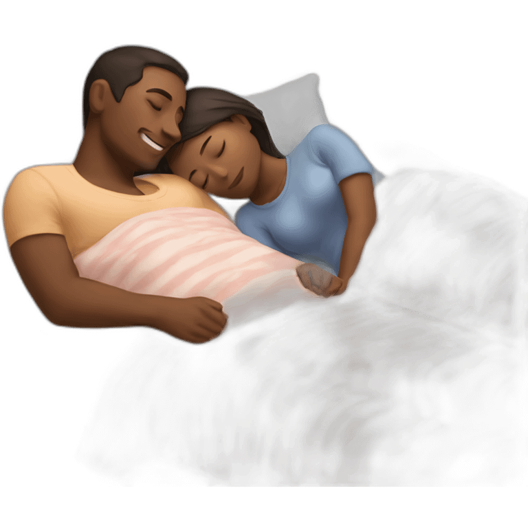 Couples sleeping toghether emoji