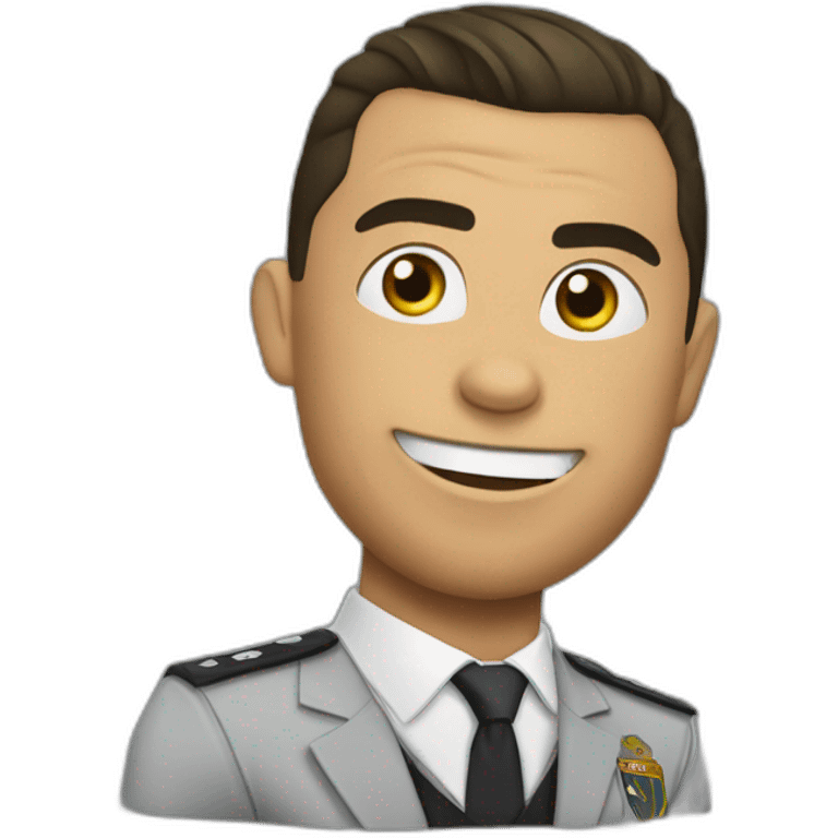 christiano ronaldo dressed up as "sus" amogus emoji