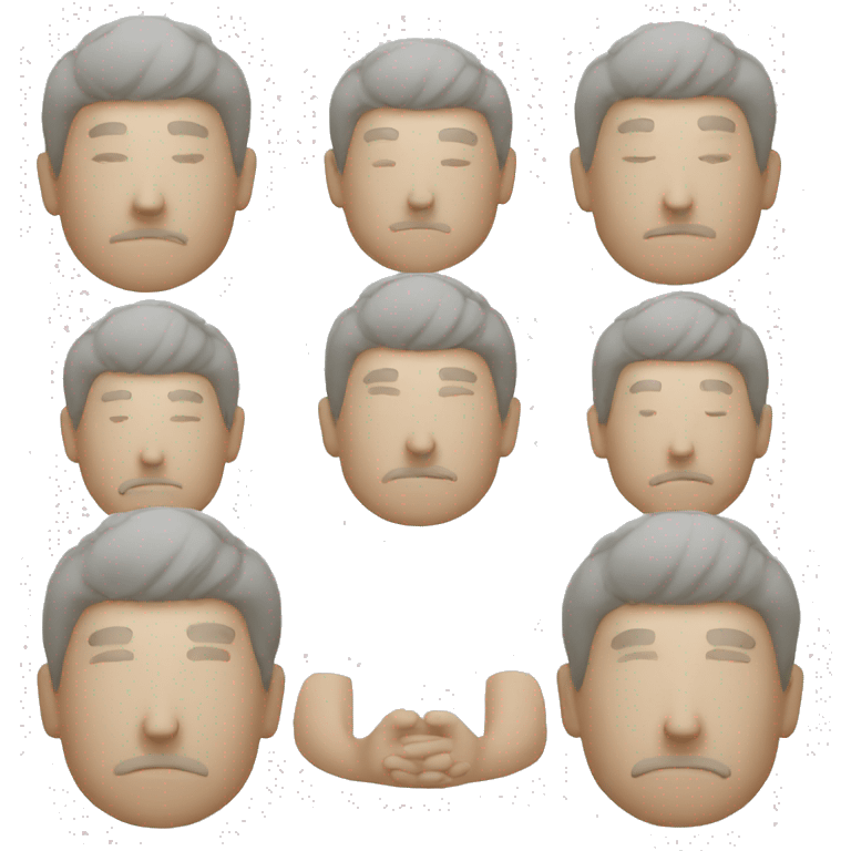 european man meditating emoji