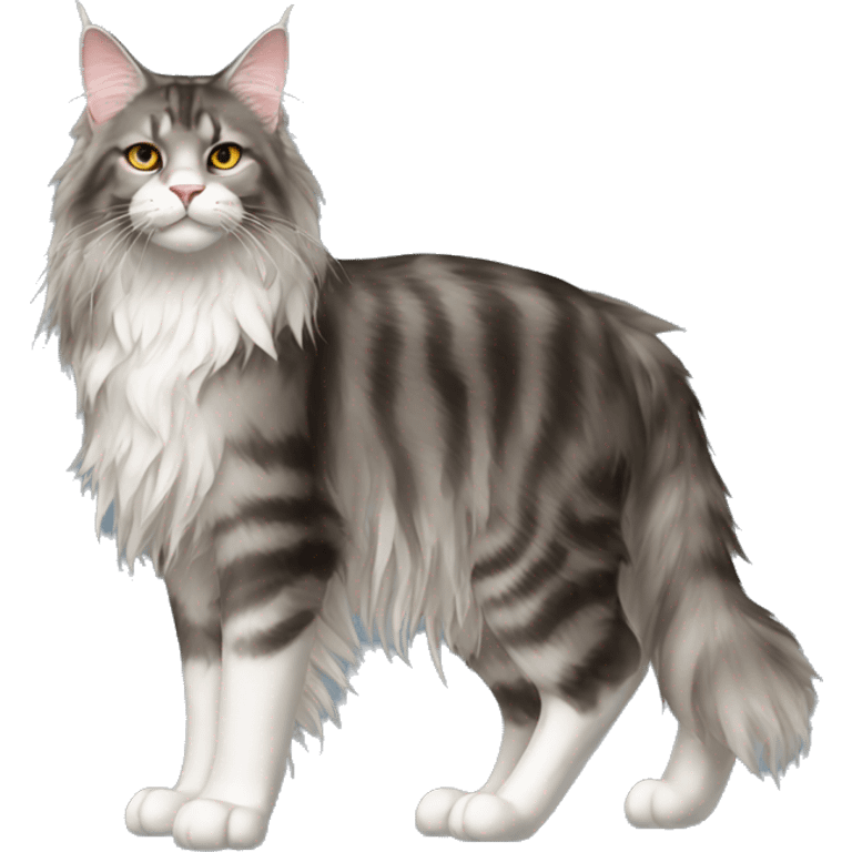 Maine Coon Cat Breed Full Body emoji