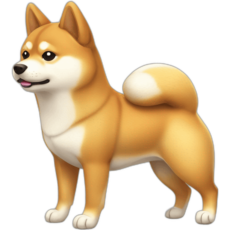 Shiba inu avec sweat Yoko emoji