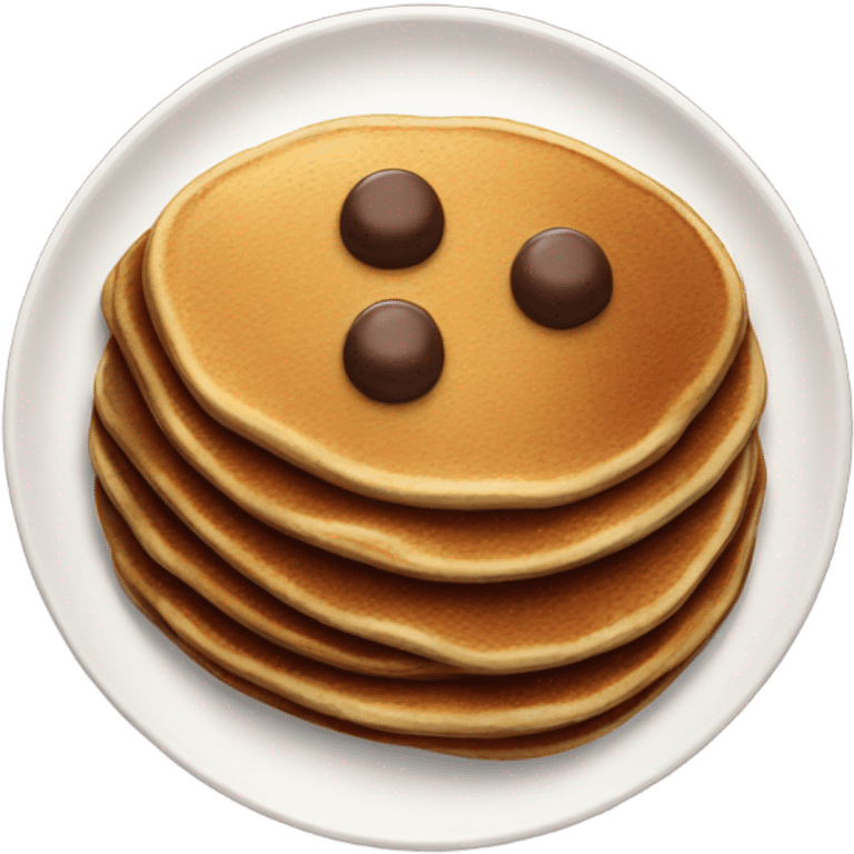 Chocolate pancake emoji