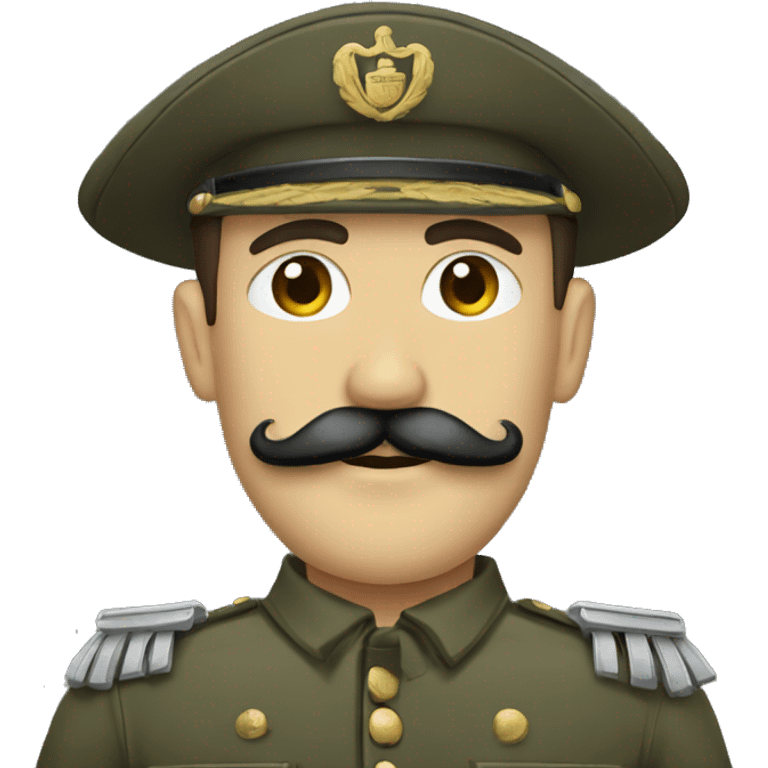 Soldado con bigote  emoji