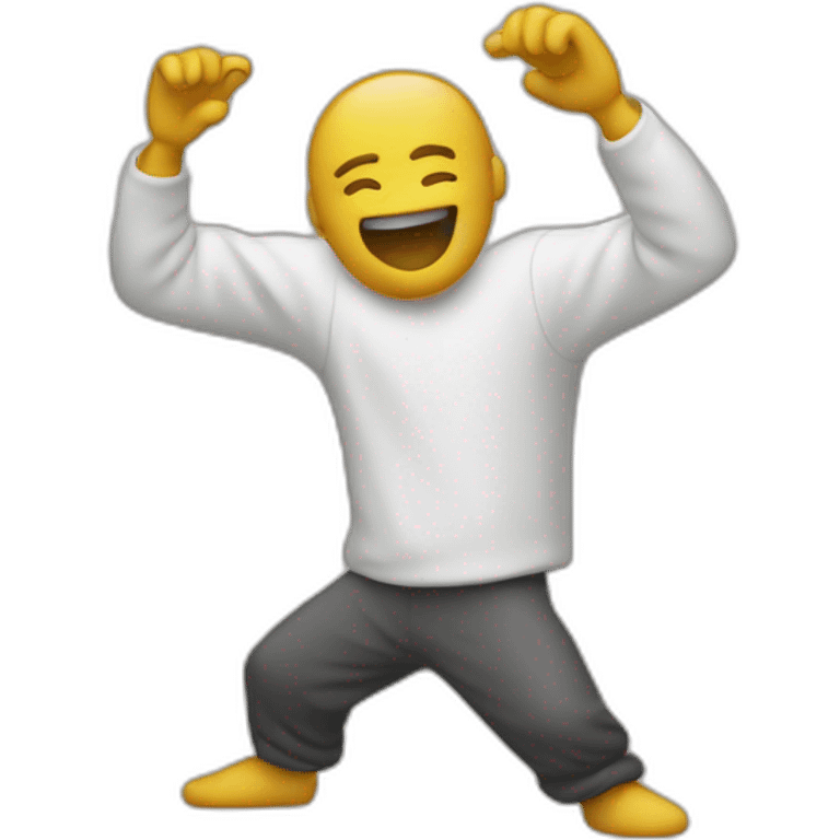 person who do a dab emoji