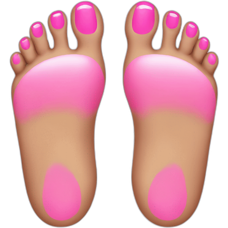 Pink toes emoji