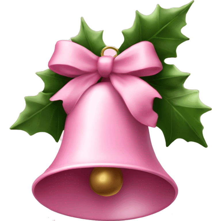 Light pink Christmas bells emoji