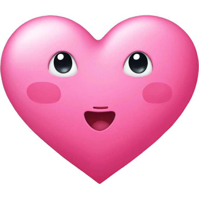 Pink cute heart emoji