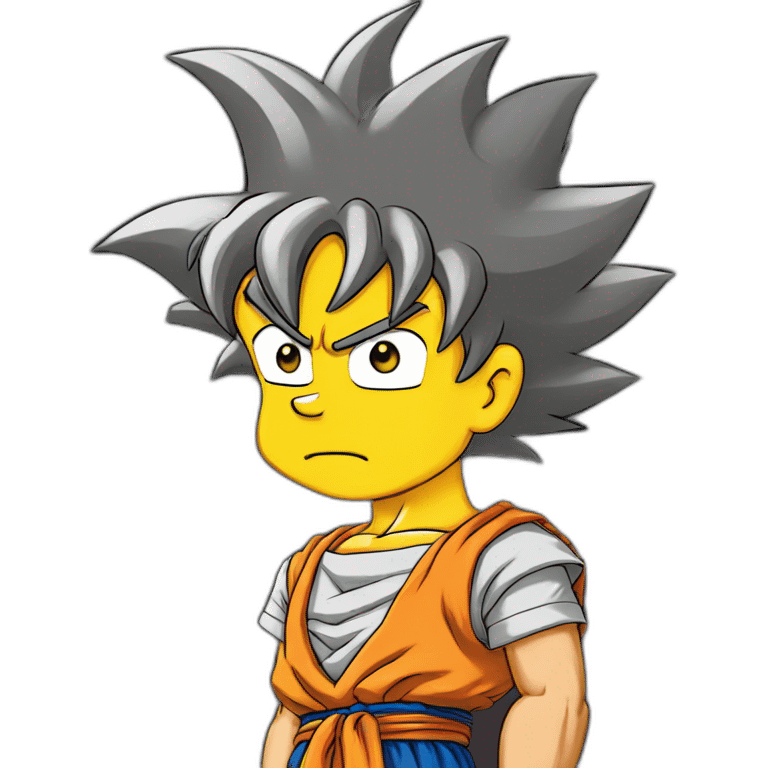 son goku simpson emoji