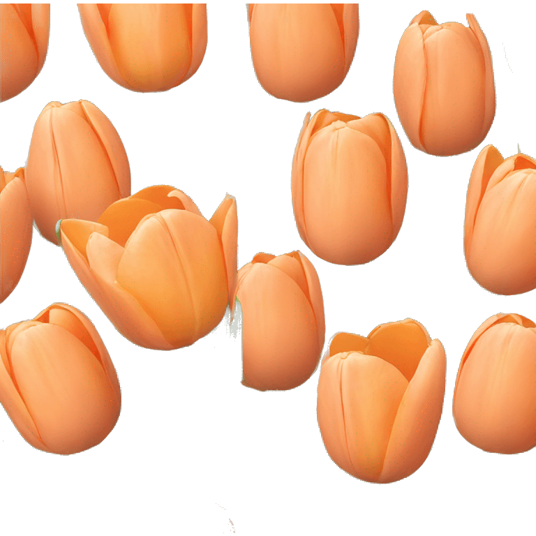 Peach tulips emoji