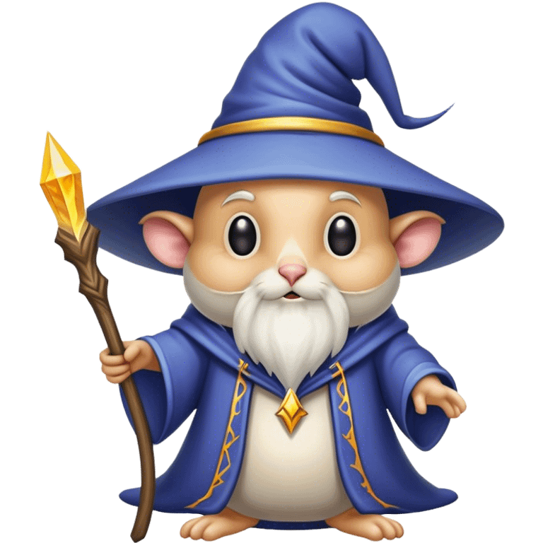 inbred wizard merged with mouse not portrait emoji